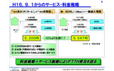 平成16年9月1日からのサービス・料金戦略の画像