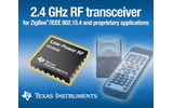 日本TI、Zigbee/IEEE802.15.4標準・独自規格に対応した2.4GHz RFトランシーバ「CC2520」