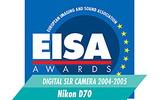 　ニコンのデジタル一眼レフカメラ「D70」が「EISA ヨーロピアン デジタル一眼レフカメラ オブ ザ イヤー 2004-2005」を受賞した。の画像