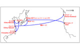 Trans Pacific Express　ケーブルルート概要図の画像