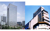 【左】東芝本社ビル【右】オンキヨー本社ビルの画像