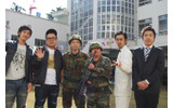 芸人も登場。左からとろサーモンの村田秀亮と久保田和靖、Wコミックのおぎの信号と田口れんじ、勝山梶の勝山慎司（ムーディ勝山）と梶剛の画像