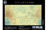 メルカトル図法による月地形図の画像