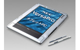 　日本電気（NEC）は30日、ビジネス向けノートPC「VersaProシリーズ」の新製品として、厚さ11mm、重さ885gのタブレットPC「VY11F/GL-R」を発表した。の画像