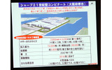 2010年3月稼働予定のシャープ堺工場。ソニーとの合弁によるプロダクトもここで生産される予定だの画像