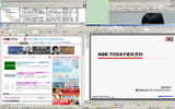 IEとPowerPointを並べ、さらにメーラーと画像処理ソフトを覗かせておけば作業効率大幅アップ!?の画像