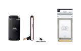ドコモのデータ通信カード（左）の例とイー・モバイルのデータ通信カードの例（右）の画像