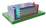 3Dチップ冷却システム 図解の画像