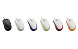 Compact Optical Mouse 500（左からセサミブラック/シルキーホワイト/スタイリッシュネイビー/マスカットグリーン/チェリーレッド/マンゴーオレンジ）の画像