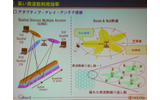 　2GHz帯での展開を狙う「iBurst」。最大の特徴は、周波数効率が高く帯域幅が5MHzでもサービスが提供できることだ。国内で開発を進める京セラの通信機器関連事業本部 システム第1技術部 副部長 兼 ブロードバンド技術責任者の小山克志氏がアピールする。の画像