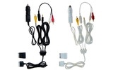 Car Audio and Video cable for iPod（左からブラック/ホワイト）の画像