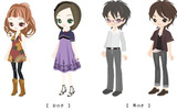 アバター画像（女の子、男の子）の画像