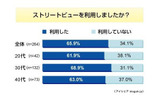 「Google ストリートビュー」についての意識調査の画像
