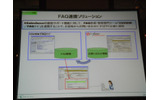 FAQ連携ソリューション：Salesforceの顧客サポート機能をNECのFAQ作成・管理専門ツール「CSVIEW/FAQナビ」と連携することにより、Salesforceに登録した問い合わせ内容から、オペレータがFAQ画面で自動検索するなどの連携が可能になるの画像