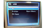 webカメラ設定画面（「PC CAM」を選択）の画像