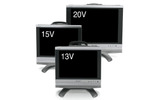 AQUOSの20V型、15V型、13V型の画像