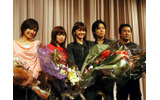 舞台挨拶には倉持健一監督のほか、松田一沙、吉岡毅志らの出演陣が登場したの画像