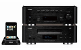 Reference 600で上はレシーバー「AG-H600」/下はCDプレーヤー「PD-H600」/左はiPod用dockステーション(iPodは別売)の画像