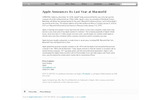 アップルによるMacworld不参加についての発表（英文）の画像