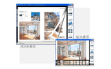 BOOK表示と拡大表示の切り替えも可能の画像