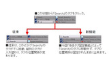 多段タブ固定機能を実装の画像