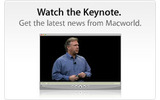 MacWorld 2009でのフィル・シラー氏の基調講演の画像