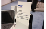 米ラスベガスにて開催中のCES 2009では、数多くのノートPCの新製品が各メーカーから発表されているが、今回はその中でもMacBook Air風のデザインが一際目を引く、エムエスアイコンピューターの「MSI X320」を紹介する。の画像