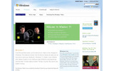「Welcome to Windows 7」特設ページの画像