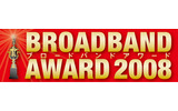 　読者投票によりブロードバンド時代のベストサービスを選ぶRBB TODAY編集部主催の「ブロードバンドアワード2008」の結果がまとまった。読者投票の受付けは、2008年12月10日より31日までWeb上で実施し、1,791の有効投票が得られた。の画像