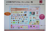 J:COM TVデジタルのチャンネル一覧。多チャンネルのほかに、VODとHD内蔵のSTBのレンタルサービスがあるの画像