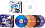 TDKは9日、DVD-R/RW/RAMメディアの新ラインアップ製品を発表した。の画像