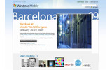 マイクロソフト「Mobile World Congress 2009」特設サイト(画像)の画像
