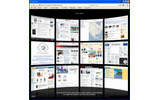 頻繁に訪問するページをプレビューで一覧表示させる「Top Sites」機能。英語版のApple社のサイトのほか、Yahoo!、Wikipedia、Flickrなどがデフォルトでは表示されるようになっているの画像