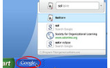 Googleツールバー 6から搭載された「Quick Search Box」の画像