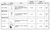 全4製品の新価格（消費税含む）の画像