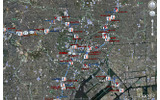 Google Earthでのコース表示の画像