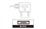平型ジャックを搭載した携帯電話用の画像