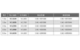 CAC-HDシリーズ価格表の画像