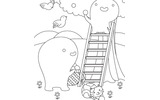 ぴーちゃんのりんごひろい。の画像