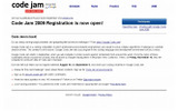 Google Code Jamサイトの画像