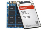 SSDドライブの写真（SunDisk SSD SATA 5000 1.8