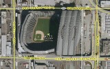 地図だけでなく航空写真でもあわせて使用可能の画像