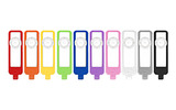 　ヘビームーンは、米MarwareのiPod shuffle用ケース「SportGrip」を6月25日に発売する。カラーバリエーションは10色。価格はオープンで、直販価格（送料別）は1,890円、3色セットが3,990円。の画像