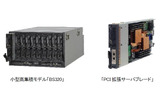 小型高集積モデル「BS320」とPCI拡張サーバブレードの画像