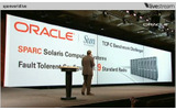 「Oracle OpenWorld 2009」のライブ配信よりの画像