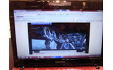 dynabook MXのCeleronモデルでYouTubeのHD動画を再生。コマ落ちもなくスムーズの画像