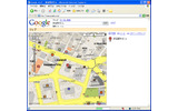 「Google Map」が正式に日本でも提供開始された。「Googleローカル」「Googleマップ」の名称で、地域のビジネス情報、地図、Google Earthのサテライト画像まで、指定した地域の情報を検索・入手することが、日本語でも可能となった。の画像