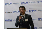 エプソンプロダクトマーケティング部長の久保厚氏の画像