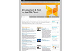 「IBM Smart Business Development and Test on the IBM Cloud」サイトの画像