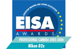 　ニコンのデジタル一眼レフカメラ「D2X」が、欧州の専門誌業界「EISA」主催の「EISA ヨーロピアン プロフェッショナル カメラ オブ ザ イヤー 2005-2006」を受賞した。の画像